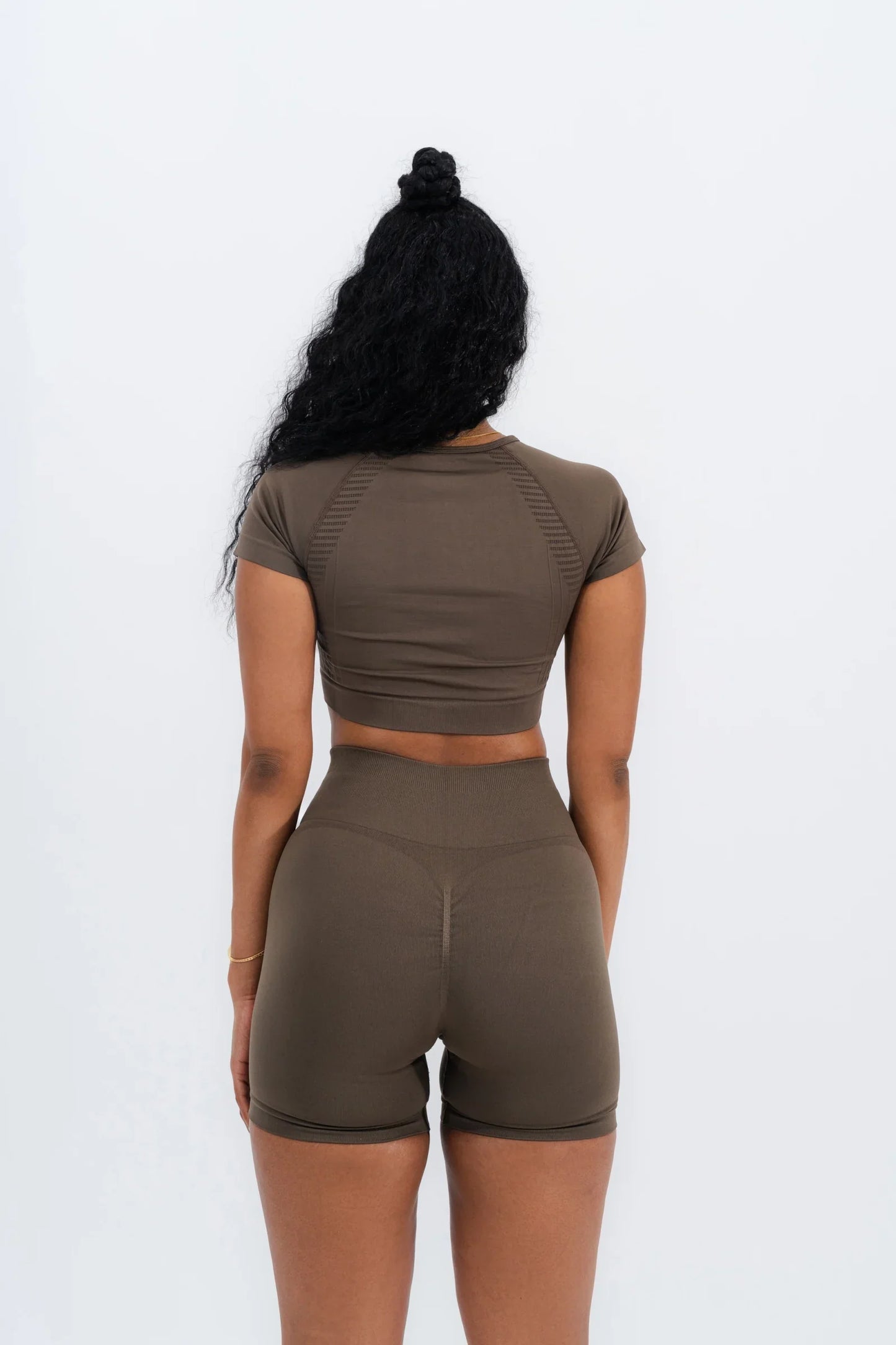 Zenith Scrunch Şort "Kahverengi"