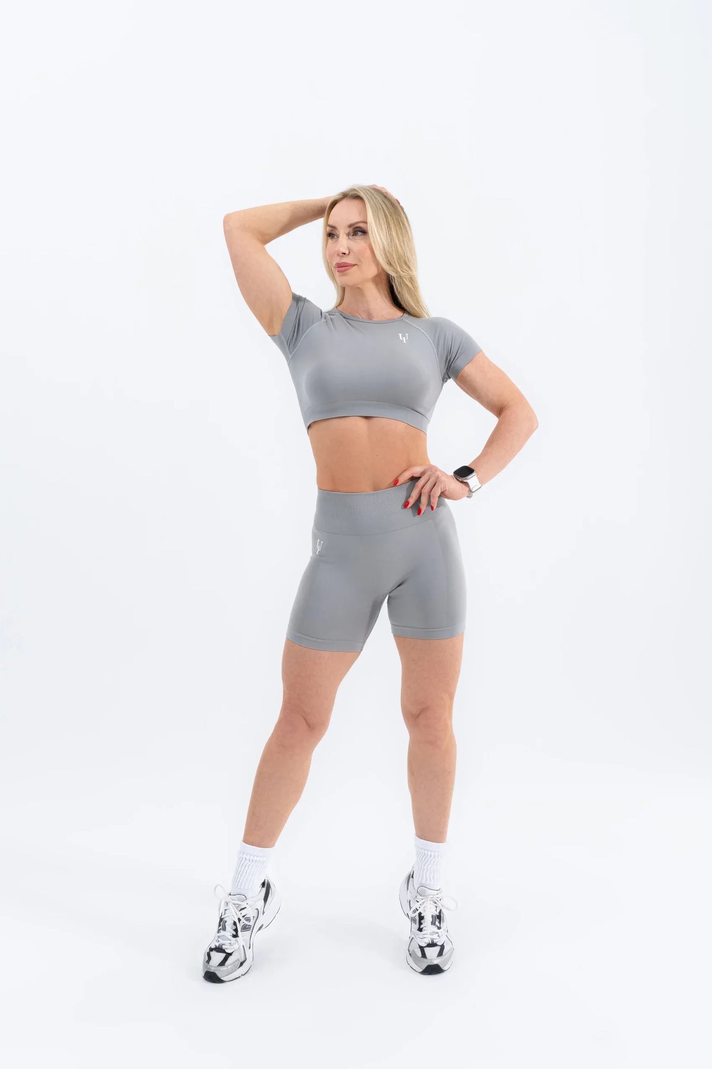 Zenith Scrunch Şort "Gri"