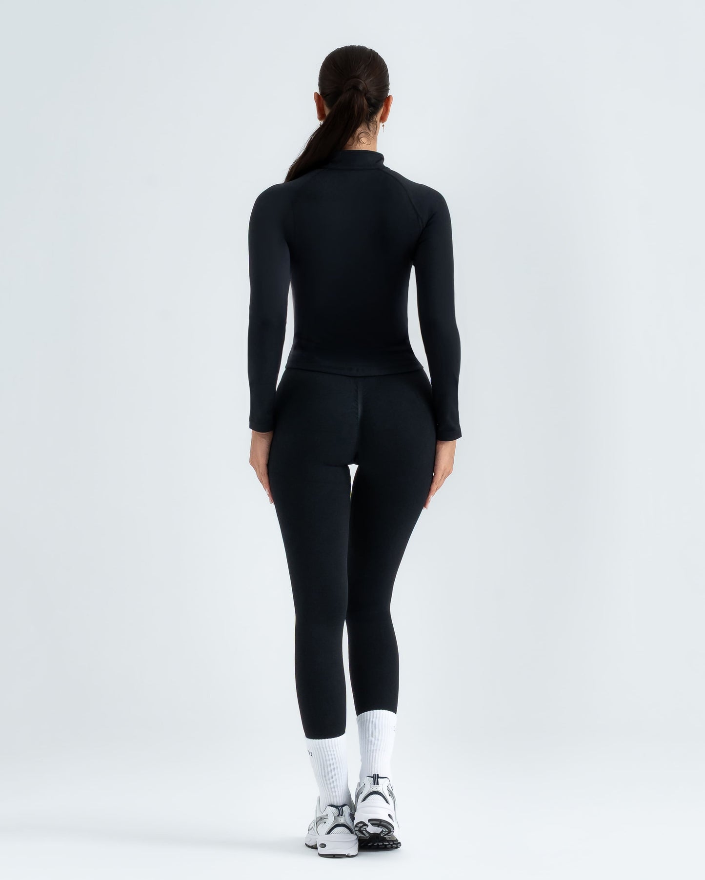 Sculpt-V Zip-Up Ceket "Obsidian Black"