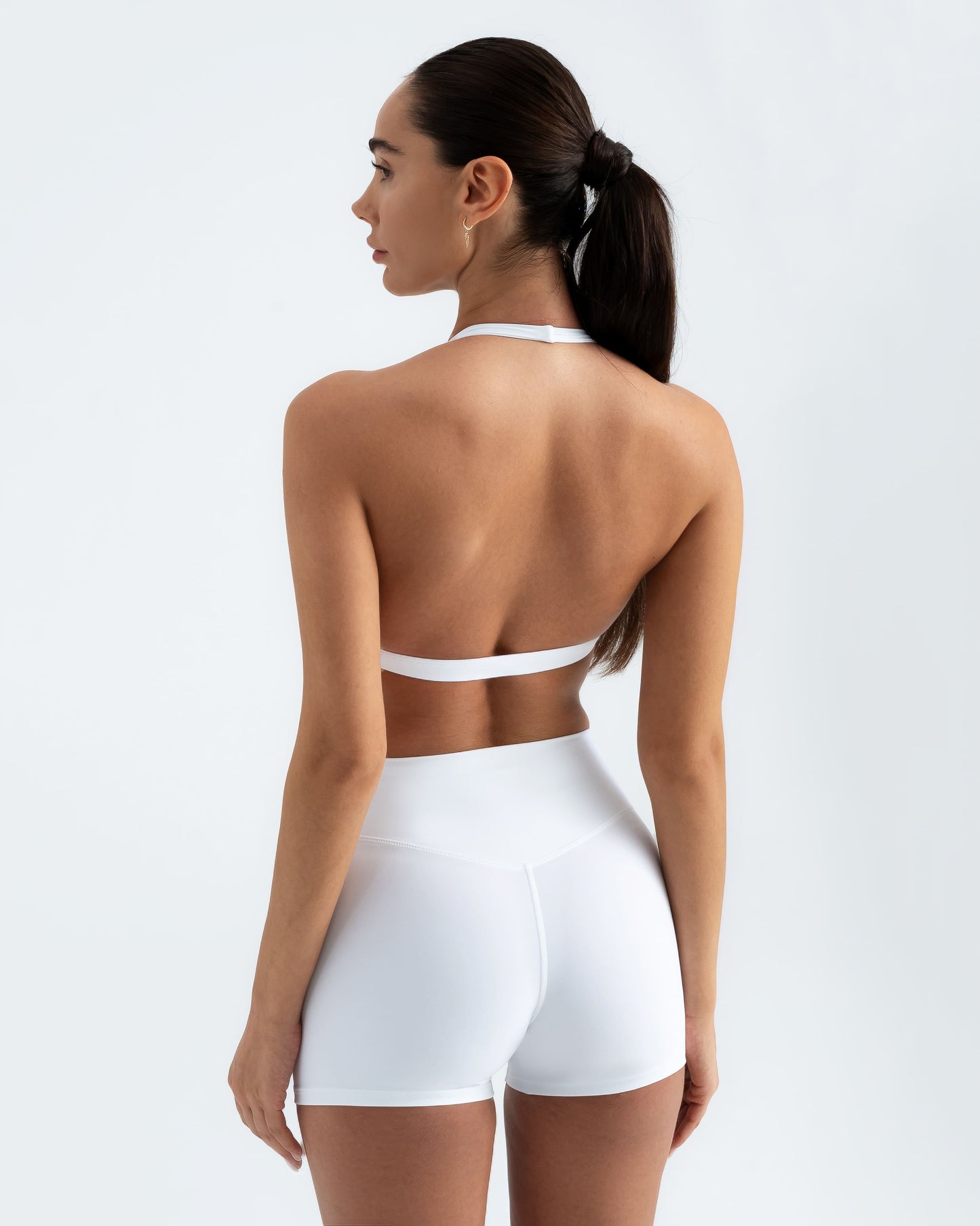 Sunkiss-V Scrunch Şort "Pearl White"