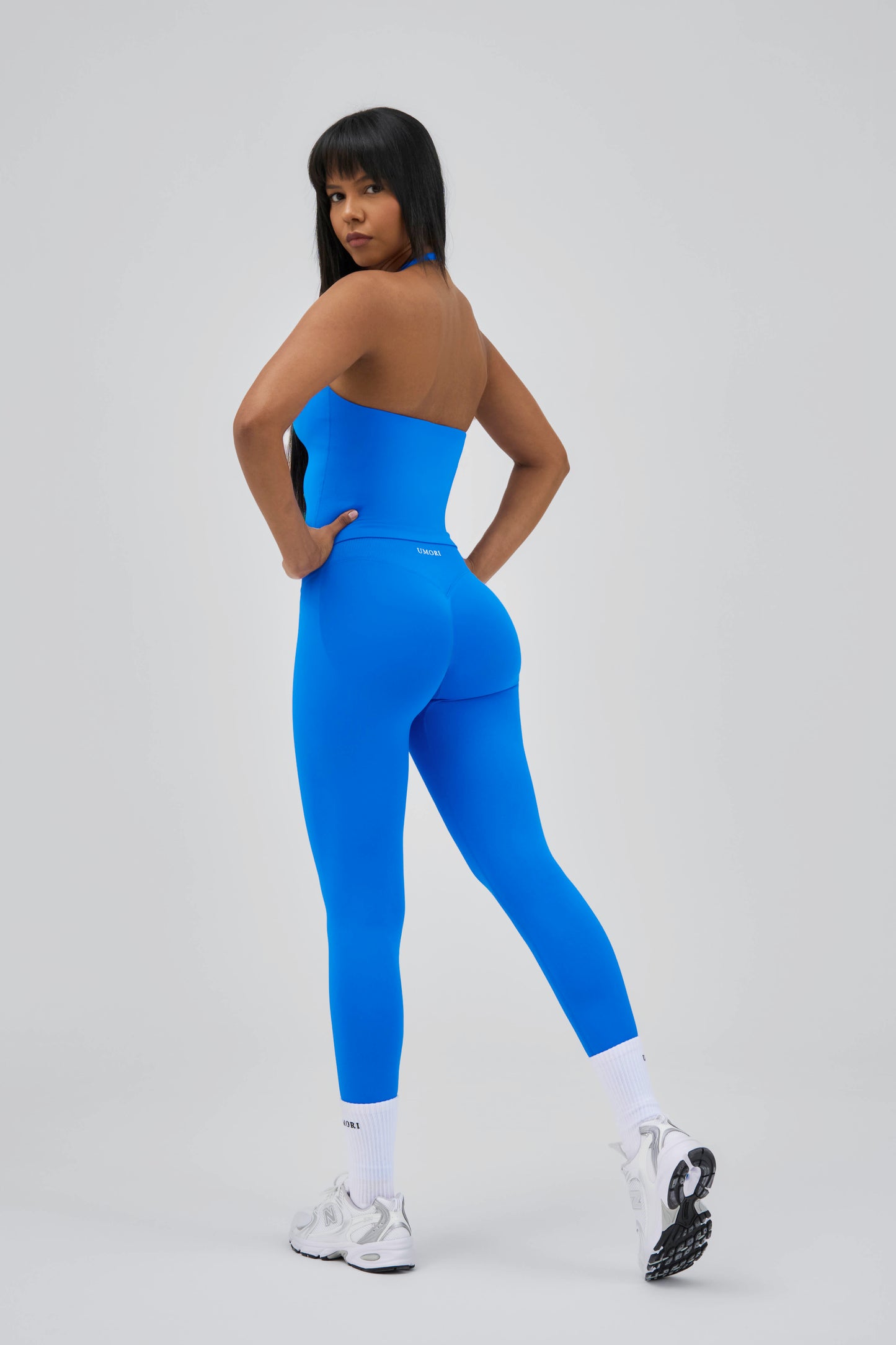 Sculpt V2-Azure Blue Scrunch Leggings