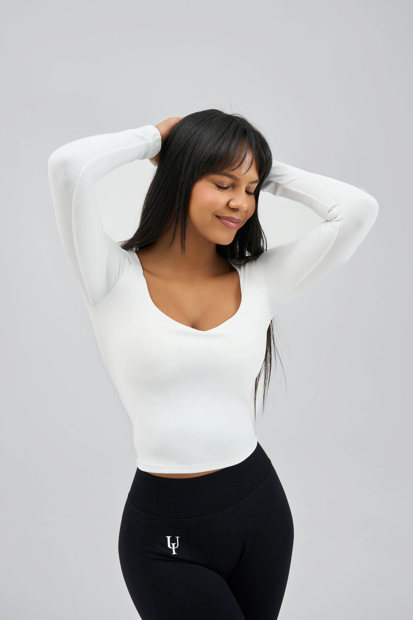 Galactic Aura Second Skin Cloud Dancer Long Sleeve