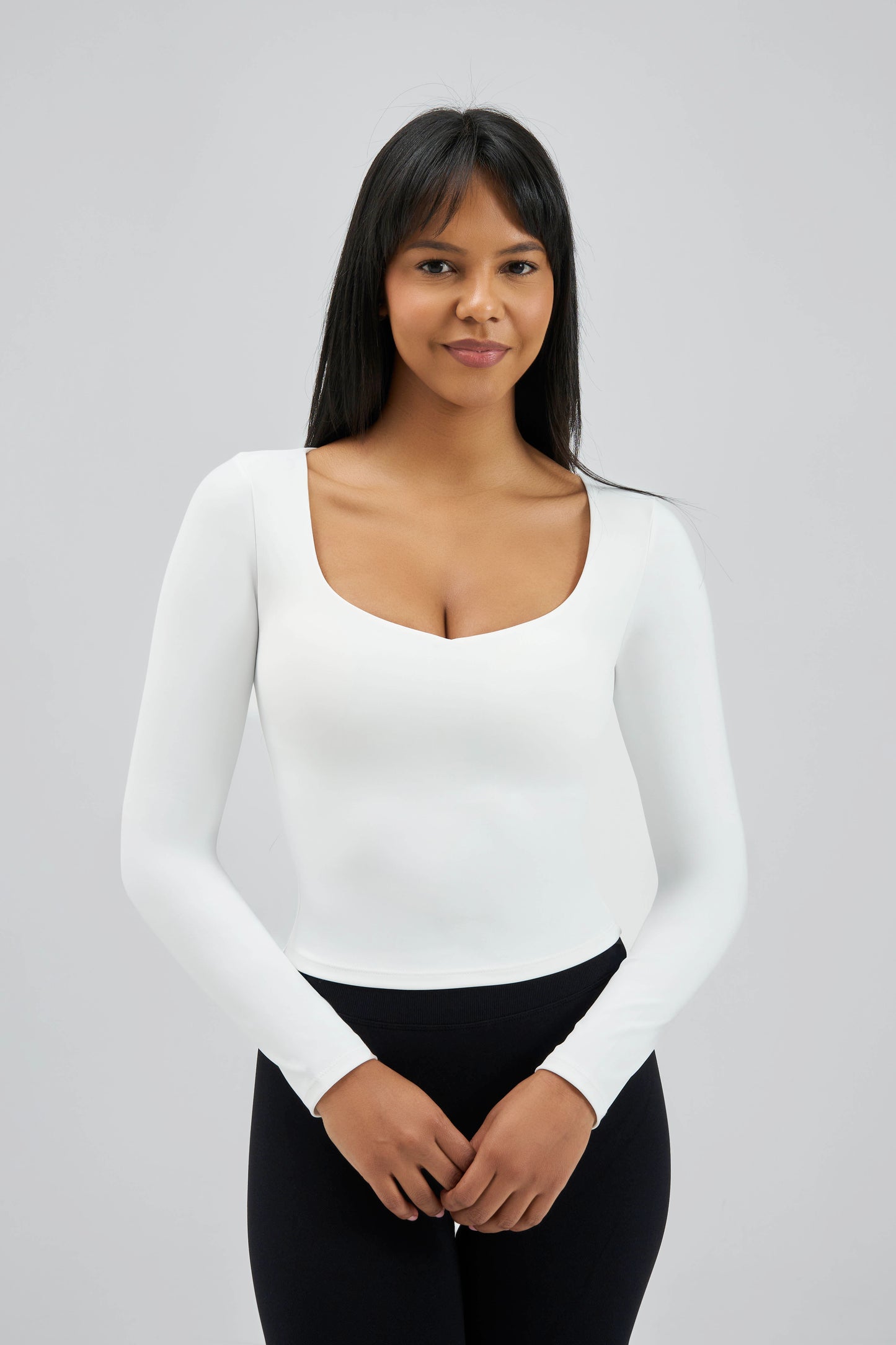 Galactic Aura Second Skin Cloud Dancer Long Sleeve