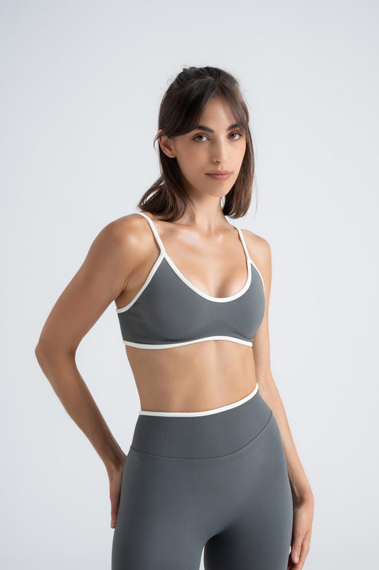 Sculpt X - Graphite Grey Seamless Bralette