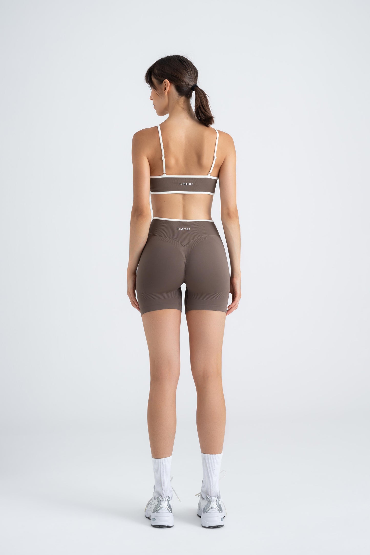 Sculpt X - Mocha Brown Seamless Scrunch Short