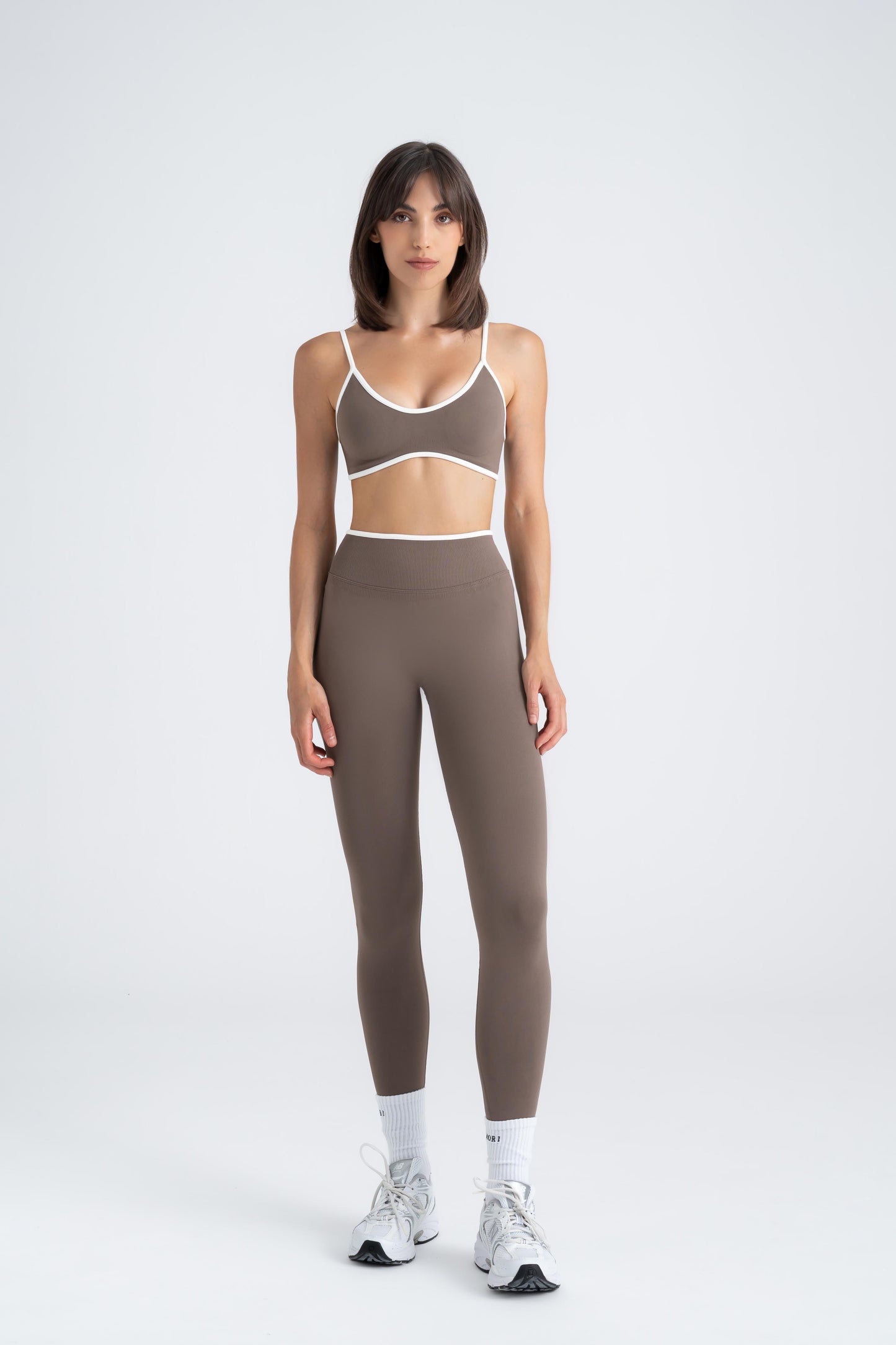 Sculpt X - Mocha Brown Scrunch Leggings
