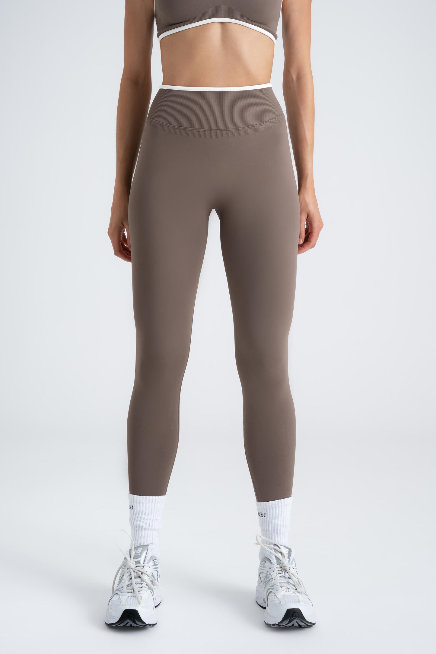 Sculpt X - Mocha Brown Scrunch Leggings