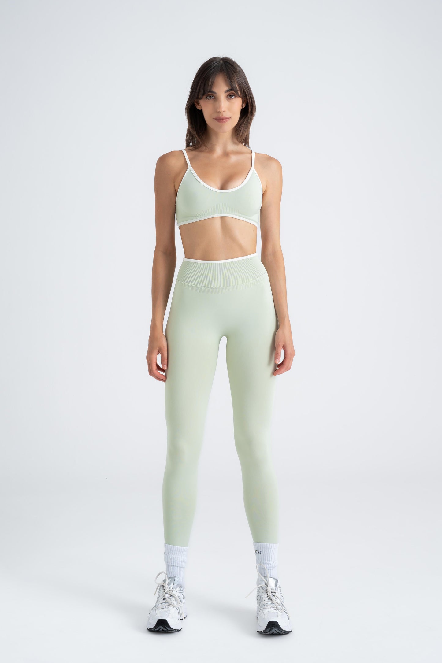 Sculpt X - Sage Mist Green Seamless Bralette