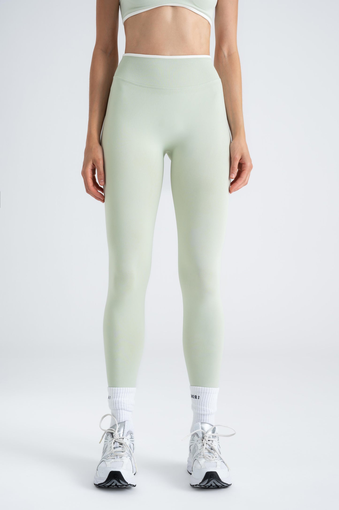Sculpt X - Sage Mist Green Scrunch Leggings