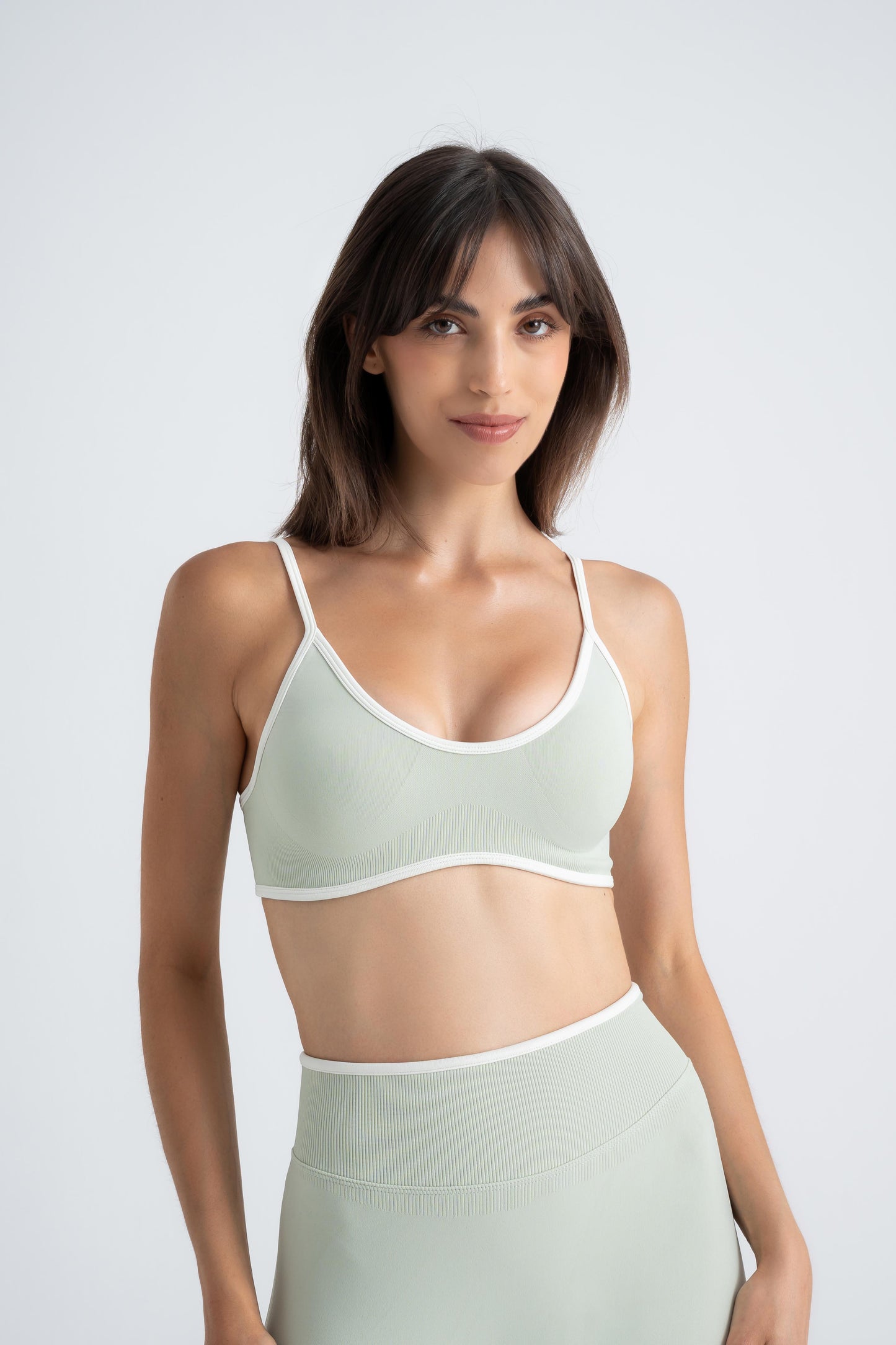 Sculpt X - Sage Mist Green Seamless Bralette
