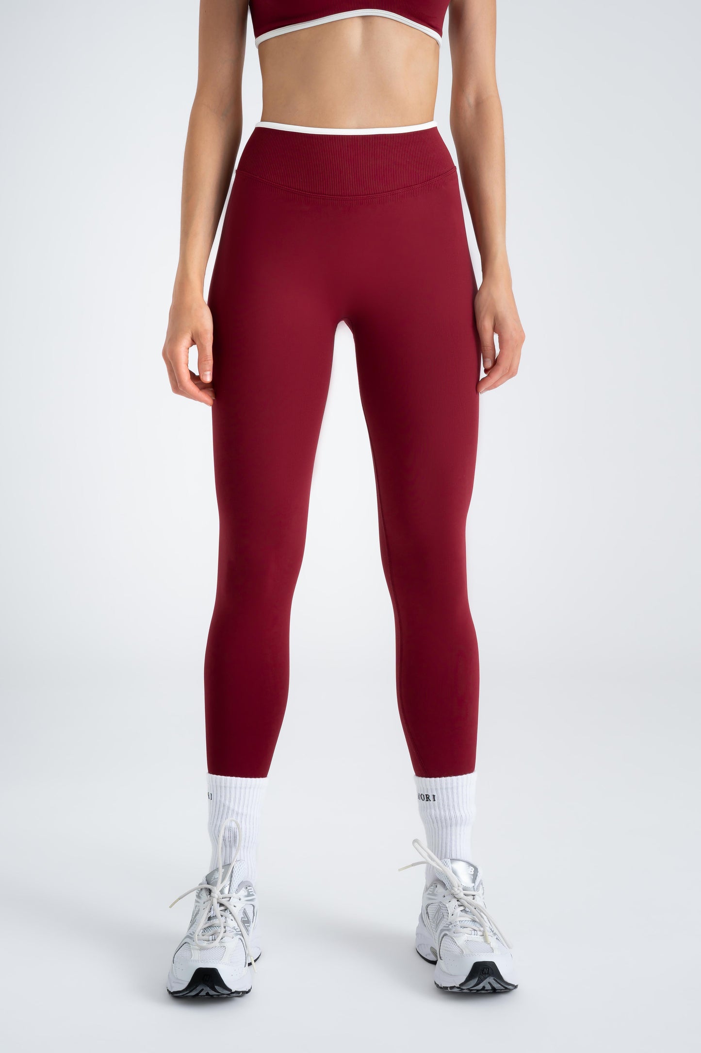 Sculpt X - Crimson Wine Bordeaux Scrunch Leggings