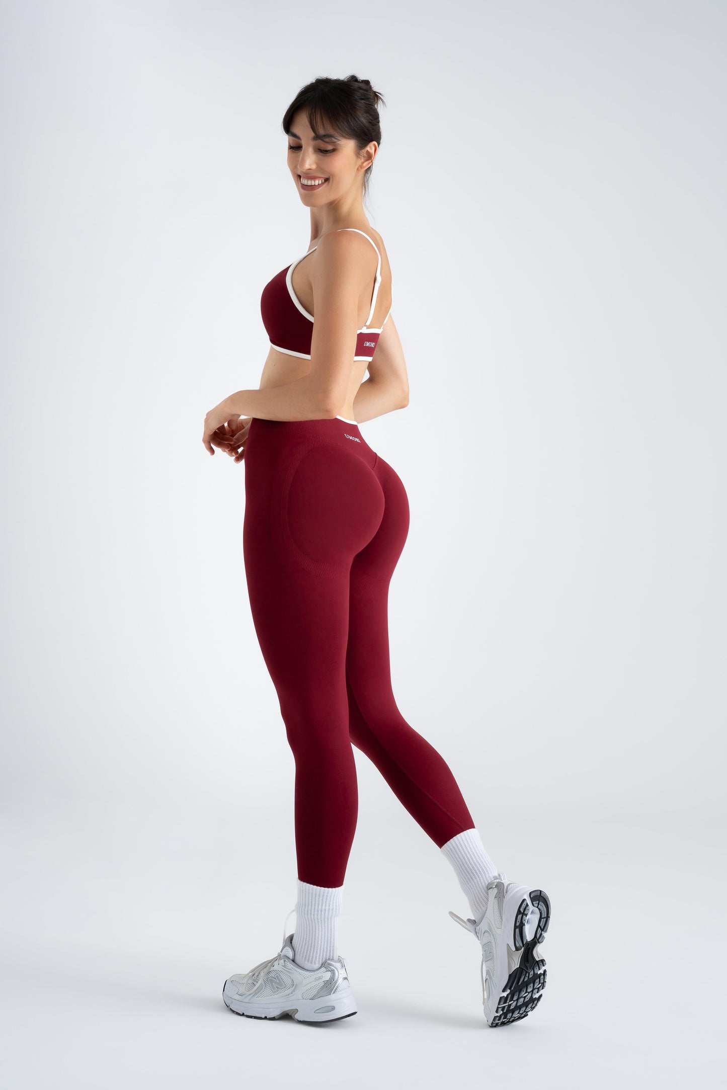 Sculpt X - Crimson Wine Bordeaux Scrunch Leggings