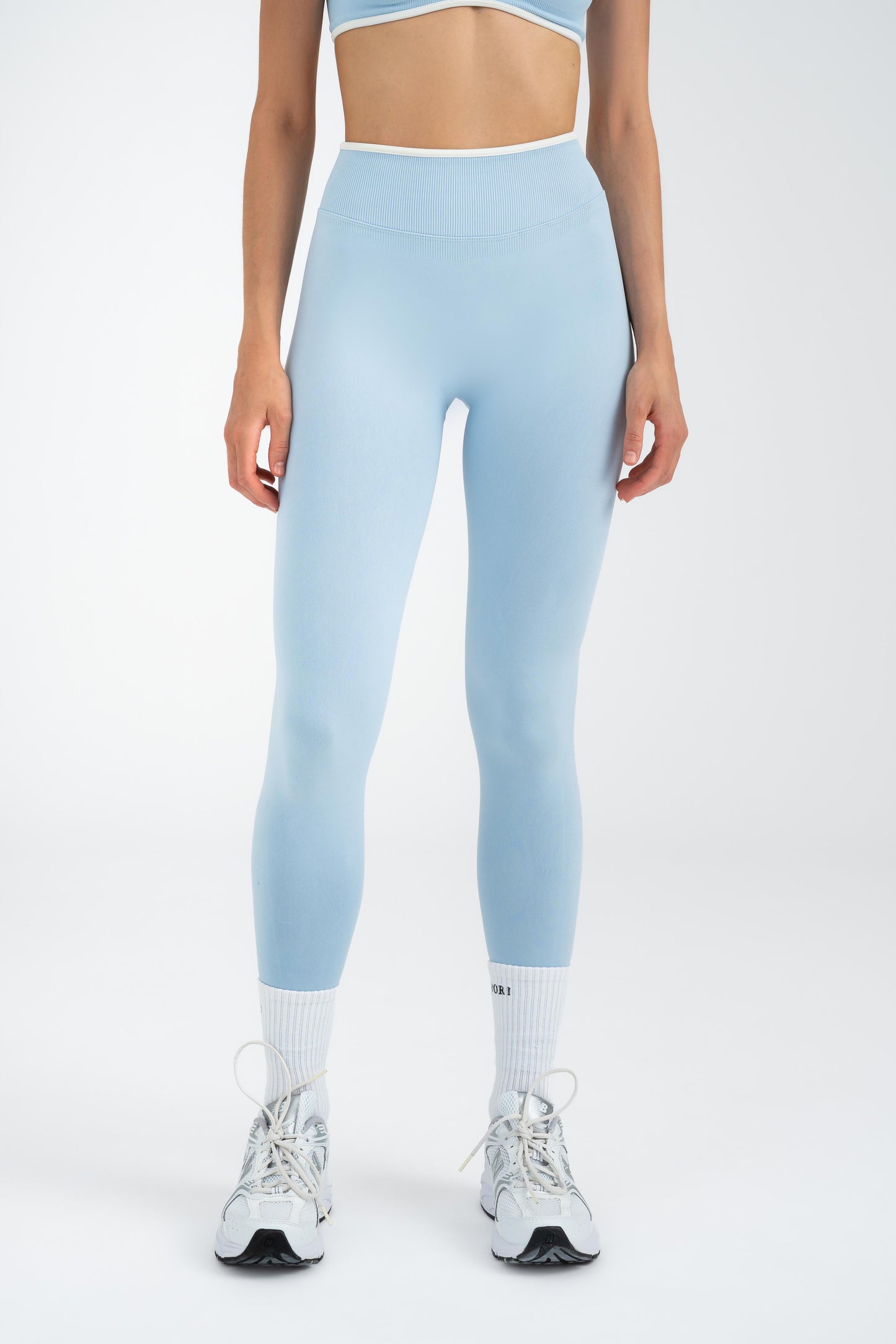 Sculpt X - Sky Dust Blue Scrunch Leggings
