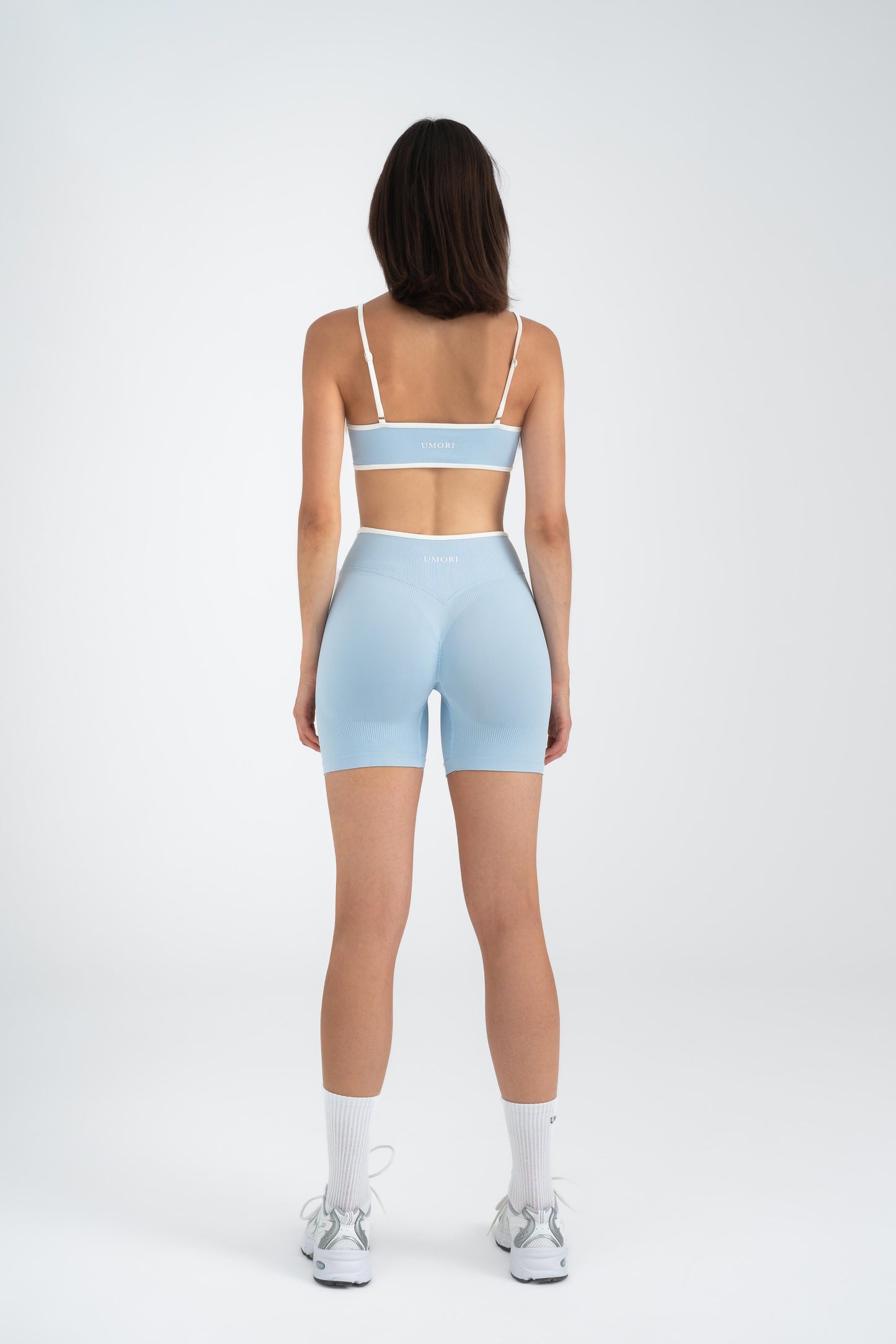 Sculpt X - Sky Dust Blue Seamless Scrunch Short